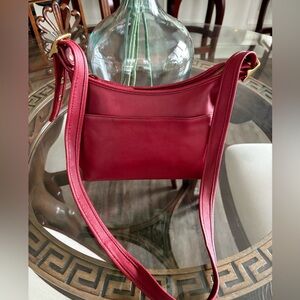 ♥️COACH VINTAGE LEGACY RED GLOVE TANNED LEATHER SHOULDER/CROSSBODY BAG…